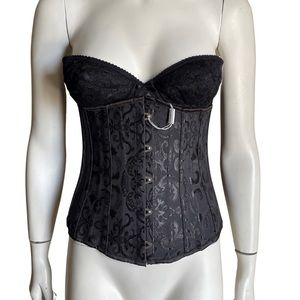 Y2K NWT Lace Up Stomach Corset | black corset | waist corset | lingerie | y2k